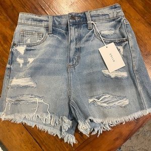 Cello Denim Mom Short